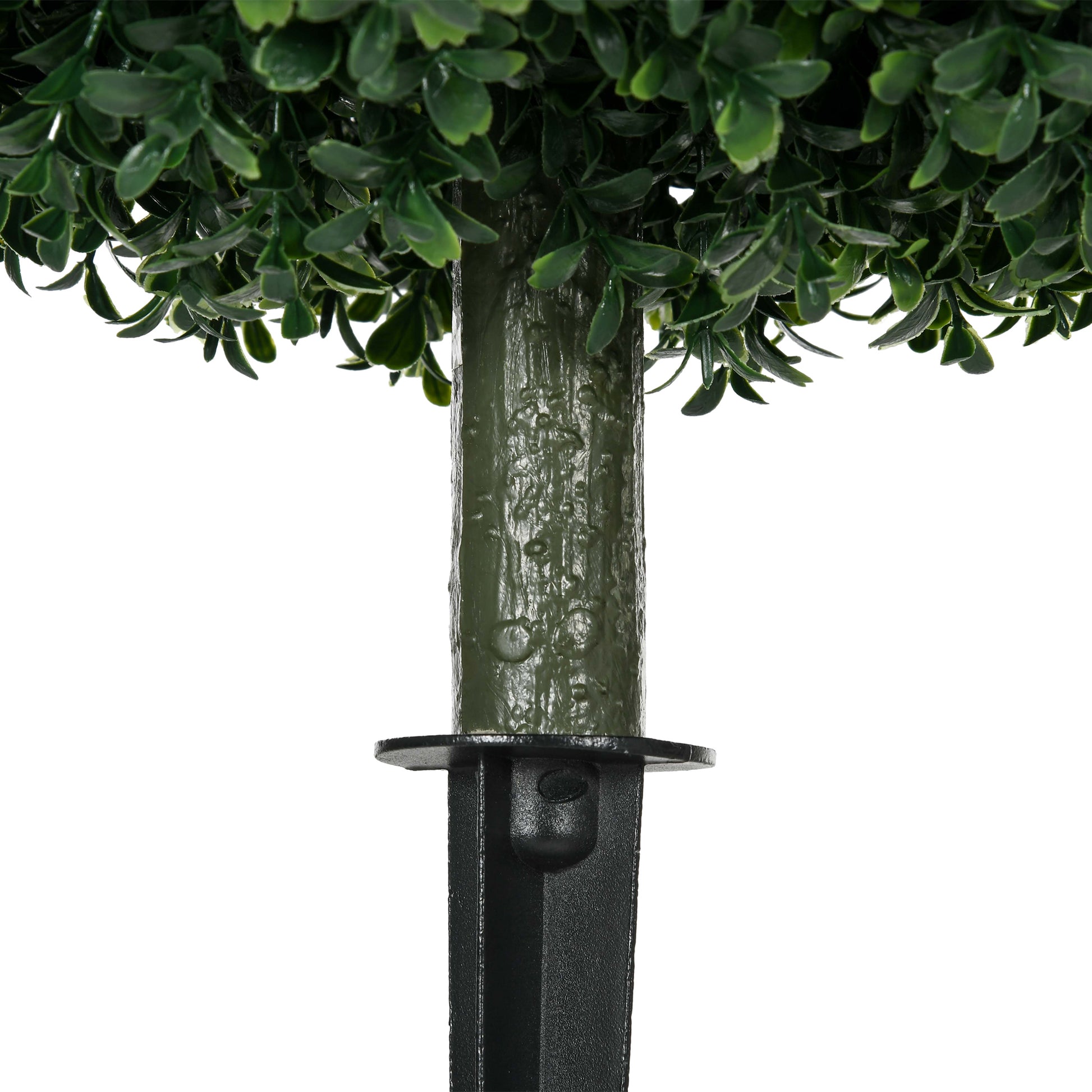 2-Piece Large Artificial Boxwood Tree 70 cm Artificial Plant with UV Protection, Artificial Plants Lifelike with Ground Stakes for Living Room Bedroom Office Garden Modern Decoration