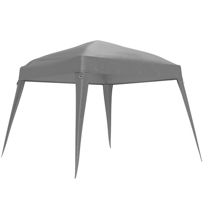 Replacement Canopy for Gazebo 3x3 m Base/ 2.4x2.4 m Top, Water-Resistant Gazebo Roof for Pop-Up Gazebo, Storm-Proof Party Tent Cover with Single Roof for Garden Gazebo Light Gray