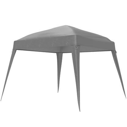 Replacement Canopy for Gazebo 3x3 m Base/ 2.4x2.4 m Top, Water-Resistant Gazebo Roof for Pop-Up Gazebo, Storm-Proof Party Tent Cover with Single Roof for Garden Gazebo Light Gray