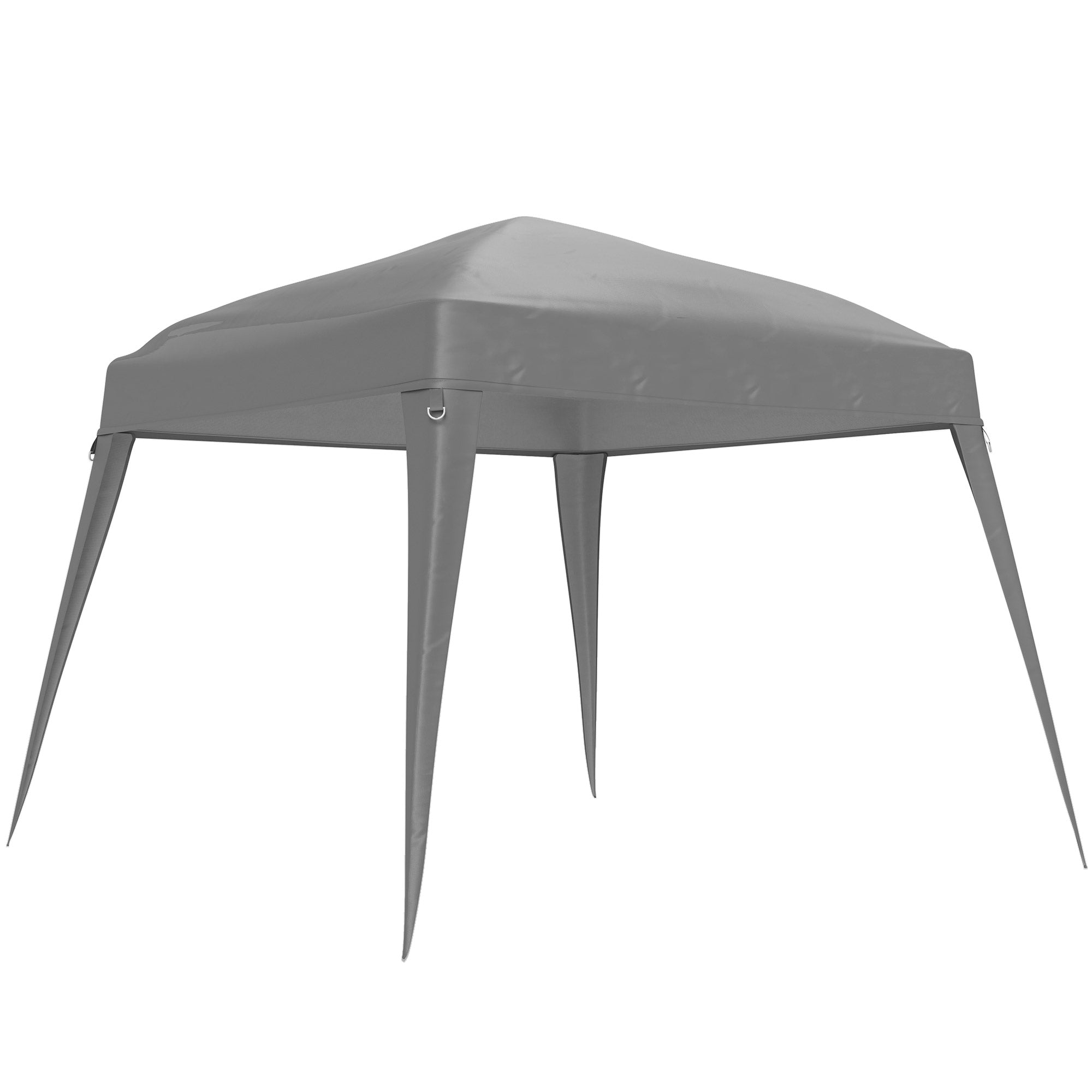 Replacement Canopy for Gazebo 3x3 m Base/ 2.4x2.4 m Top, Water-Resistant Gazebo Roof for Pop-Up Gazebo, Storm-Proof Party Tent Cover with Single Roof for Garden Gazebo Light Gray