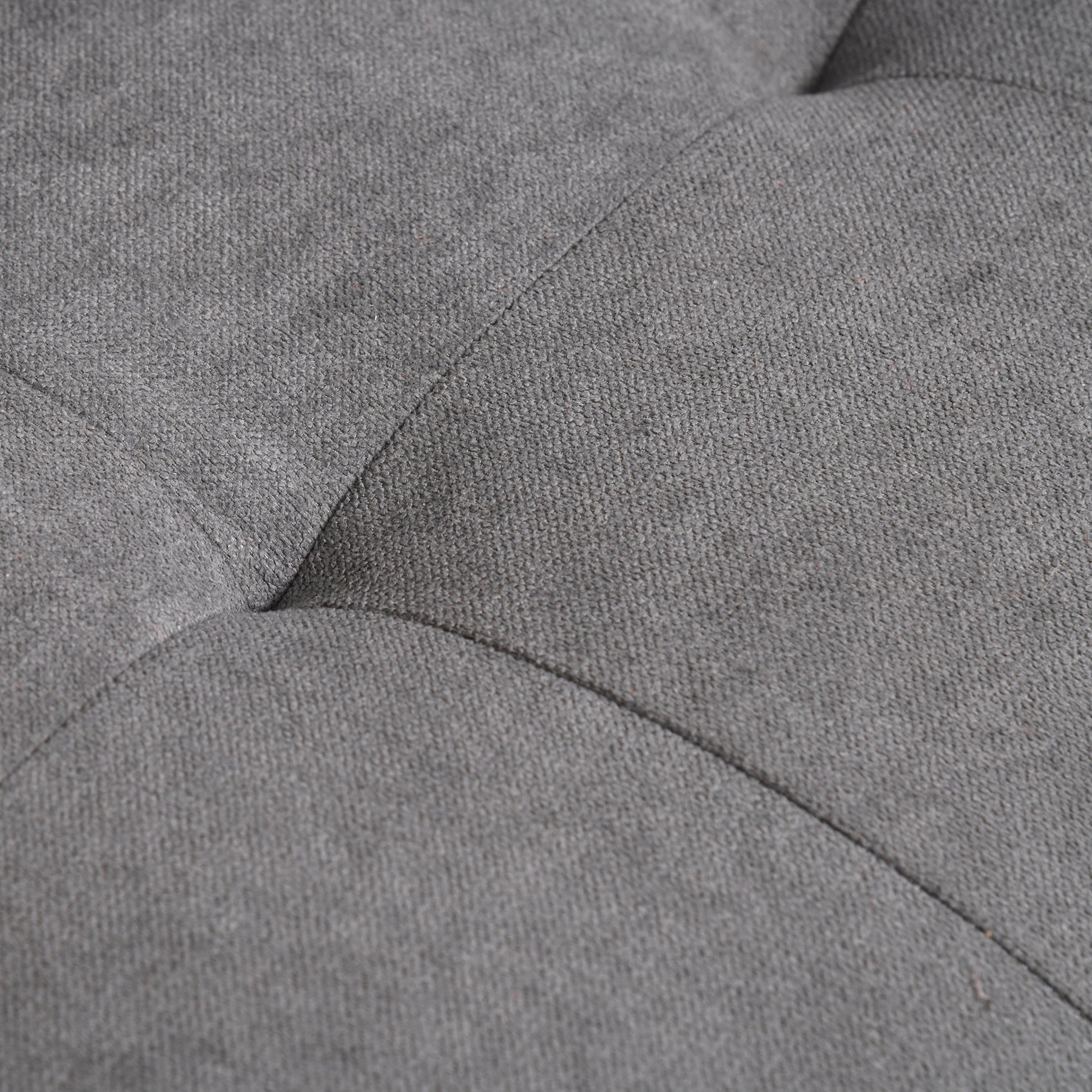 2 Seater Sofa, Couch with Storage, Wooden Legs, Padded Sofa with Velvet Look for Living Room, Bedroom, 117 x 62 x 78 cm, Gray