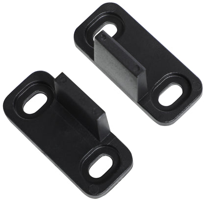 Sliding Door Complete Set, 2m Hardware Kit with Brackets, Rails, Pipe Clamps, Anti-jump Devices Sliding Door System, Carbon Steel Door Screw Set, Black