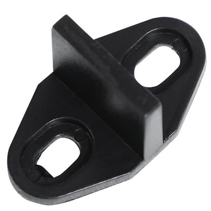 Sliding Door Complete Set, 2m Hardware Kit with Brackets, Rails, Pipe Clamps, Anti-jump Devices Sliding Door System, Carbon Steel Door Screw Set, Black