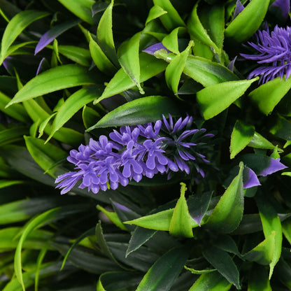 2-Piece Set Artificial Lavender Trees Large 70 cm Artificial Plant, Plastic Artificial Plants in Pot, UV-Resistant Artificial Flowers with 2 Spheres for Living Room Bedroom Office Garden