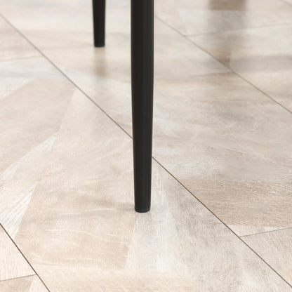 5 Piece Dining Set, Dining Table with 4 Chairs, Kitchen Table with Tempered Glass Top, Dining Group, Dining Furniture, Dining Set for Kitchen, Dining Room, Steel, Black