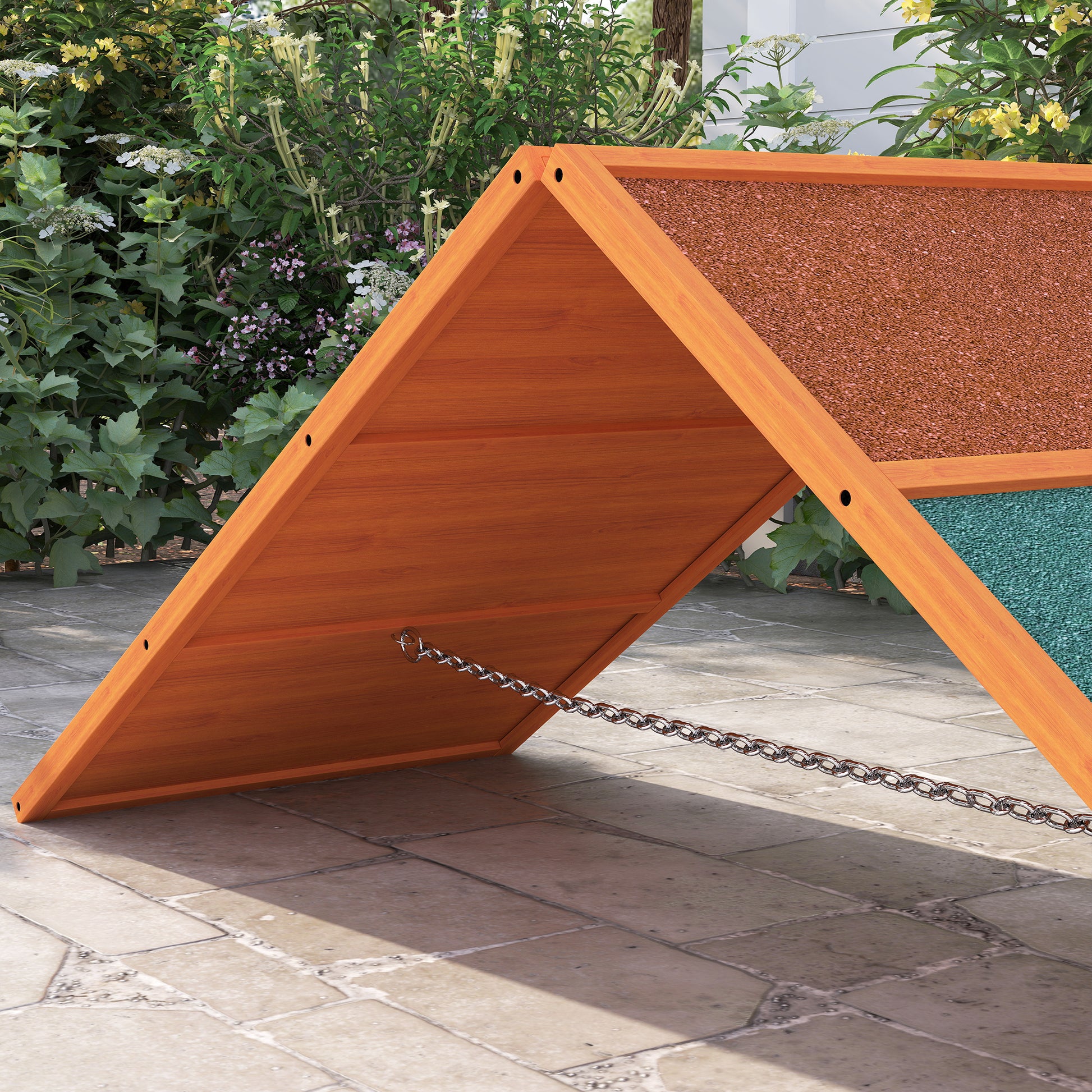 Dog Agility Bridge Agility Equipment for Dogs with Folding Bridge, Non-Slip Surface Adjustable Height Agility Device for Garden, 173 x 59 x 66 cm, Orange
