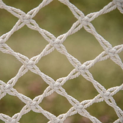 Round Hanging Chair with Ø60 cm Hammock Swing with Cushion and Cotton Rope for Indoor and Outdoor 80x80x42 cm Beige