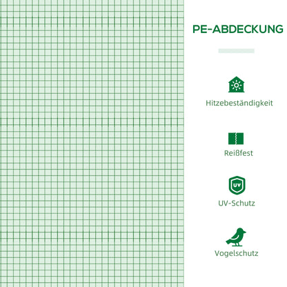 Foil Greenhouse with Window, Green, 180 x 90 x 70 cm