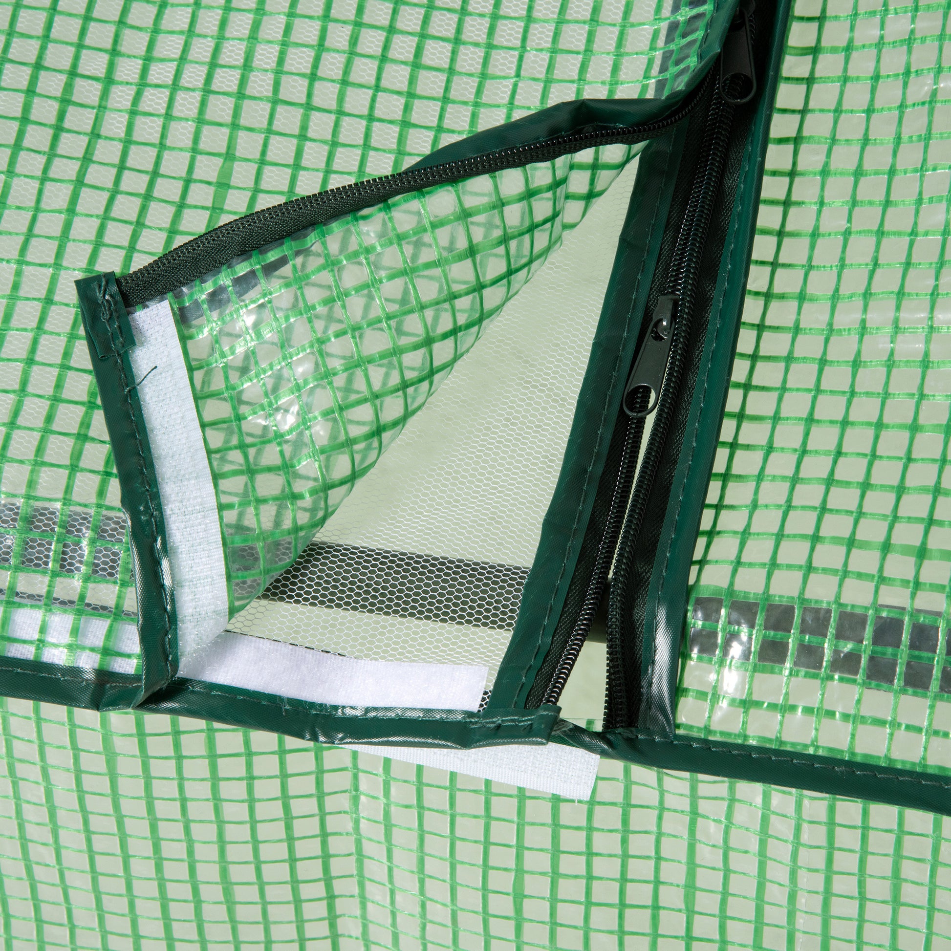 Foil Greenhouse with Window, Green, 180 x 90 x 70 cm