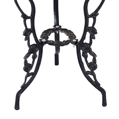 Garden Furniture 3 pc. Garden Set Seating Group Balcony Set Balcony Furniture Set Ensemble Table Chair Bronze