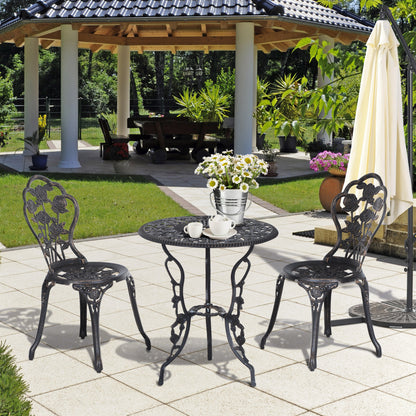 Garden Furniture 3 pc. Garden Set Seating Group Balcony Set Balcony Furniture Set Ensemble Table Chair Bronze