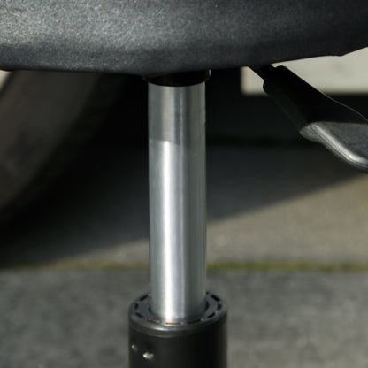 Mechanic Stool, Workshop Servant, Swivel Seat, Adjustable Height, Rolling Workshop Stool with 100kg Tray for Garage and Automotive Repair, Black