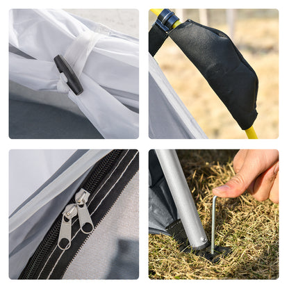 Dome Tent for 4 People Light, Stable, Waterproof UV 50+ Pop Up Camping Tent with Hook Door Window, Groundsheet Family Tent with 1000mm Water Column Tent for Camping Travel Trekking Garden