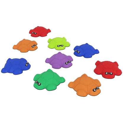 Balancing Stones for Kids 9 Pieces Non-Slip Stacking Stones Stackable Balance Stones Stepping Stones Kids to Promote Balance Coordination, River Stones 3-8 Years for Indoor Outdoor