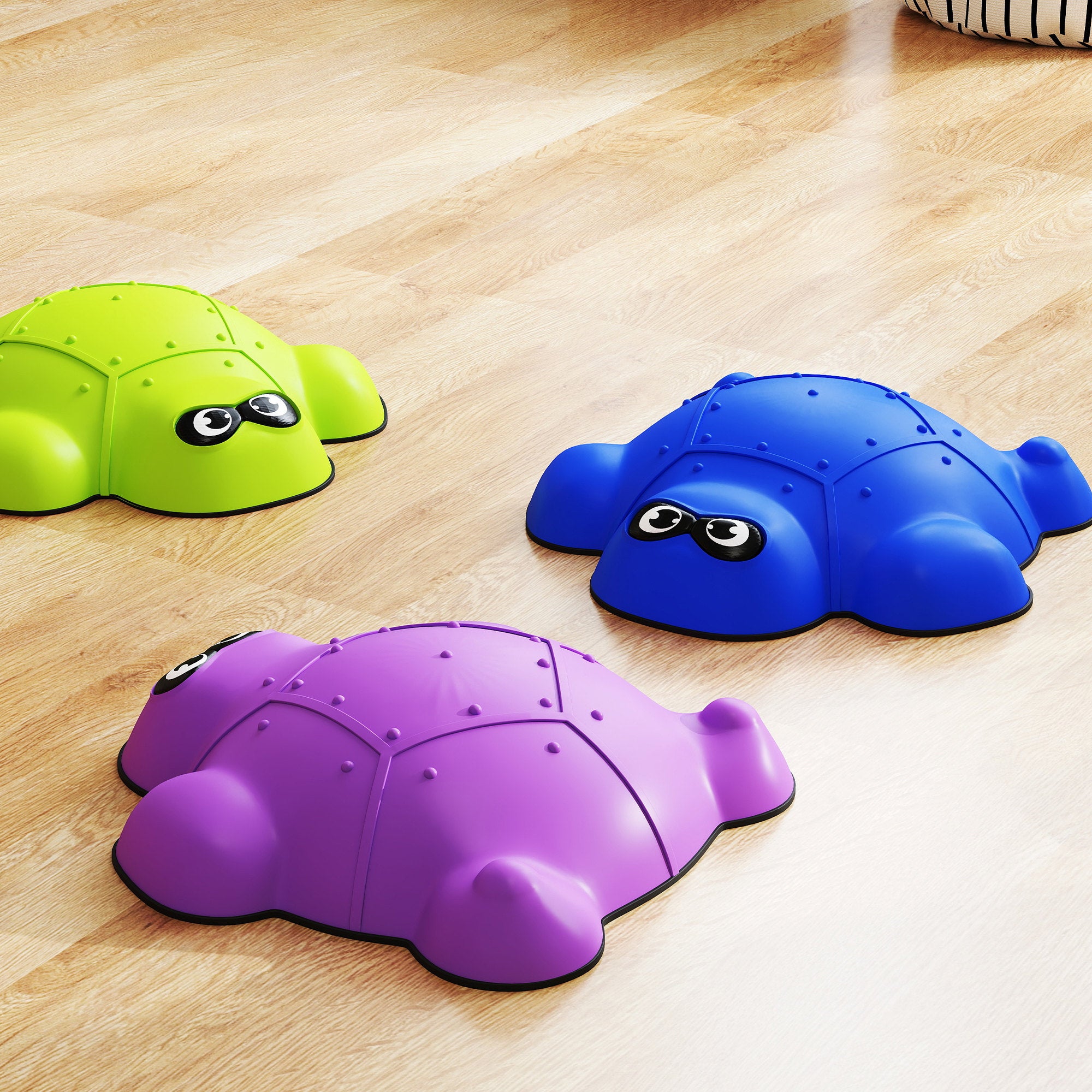 Balancing Stones for Kids 9 Pieces Non-Slip Stacking Stones Stackable Balance Stones Stepping Stones Kids to Promote Balance Coordination, River Stones 3-8 Years for Indoor Outdoor