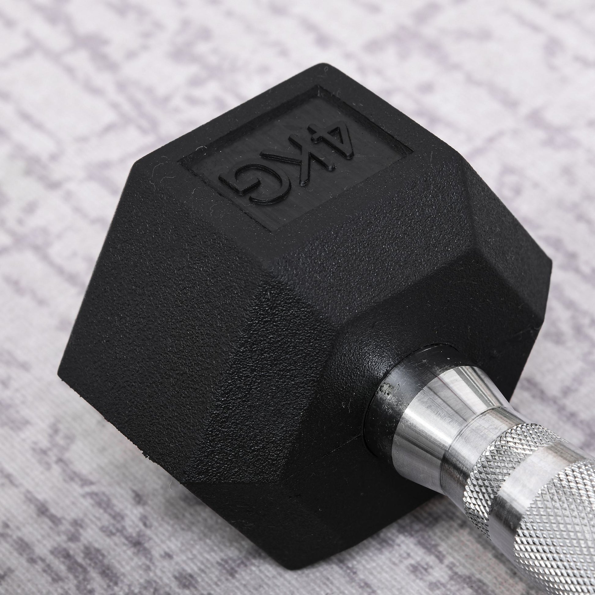 Dumbbell Set, 2 Pcs Dumbbells with Knurled Grip, Cast Iron Dumbbell Set, 2 x 4 kg, Dumbbells for Men and Women, Dumbbell Set for Home, Gym, Strength Training