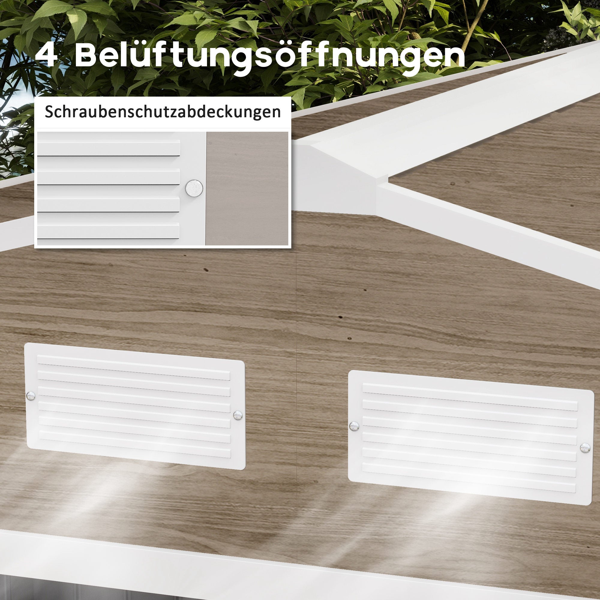 Tool Shed 4.9 m², Garden House with Gable Roof, Sliding Door, Foundation, 277 x 195 x 192 cm, Tool Shed Made of Galvanized Steel, Weatherproof, for Garden, Brown