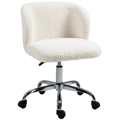 Design Office Chair - adjustable height, swivel - chrome-plated steel base with looped wool effect coating