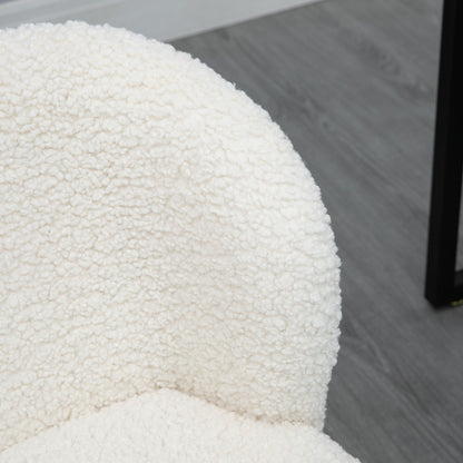 Design Office Chair - adjustable height, swivel - chrome-plated steel base with looped wool effect coating