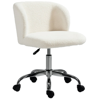 Design Office Chair - adjustable height, swivel - chrome-plated steel base with looped wool effect coating