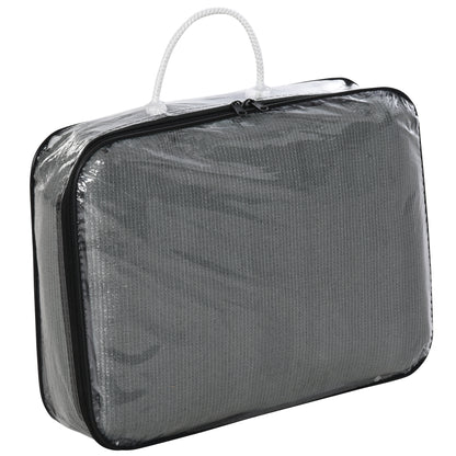 Large Triangular Shade Sail 5 x 5 x 5 m High Density UV-Resistant Polyethylene Gray Color