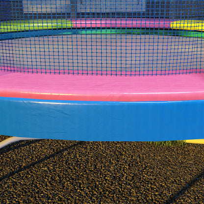 SPORTNOW Trampoline Edge Cover Ø305 cm Wide, Tear-Resistant UV-Resistant Spring Cover, Waterproof, Trampoline Accessories Rim Protection Safety Net Spare Parts for Garden Trampolines, Multicolored