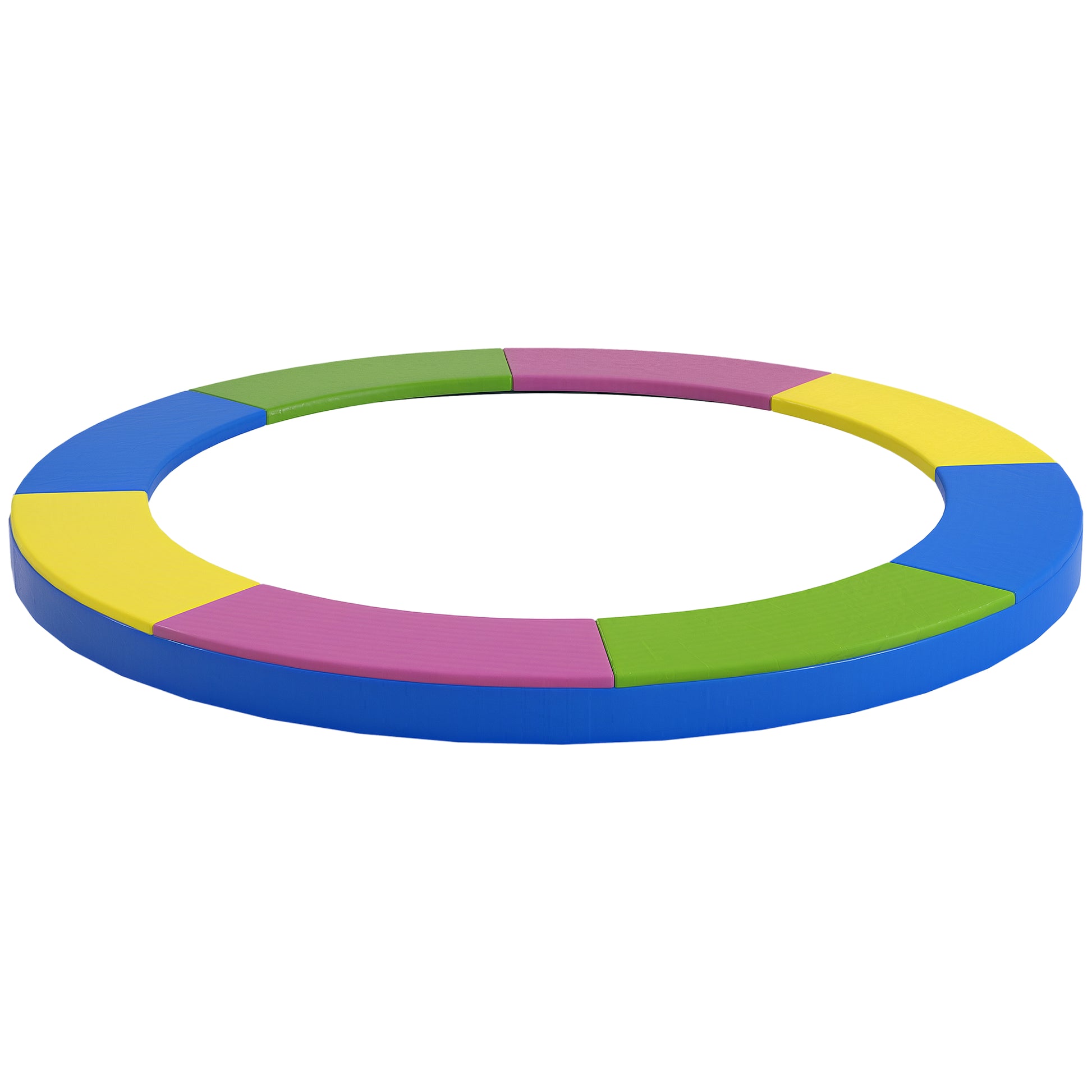 SPORTNOW Trampoline Edge Cover Ø305 cm Wide, Tear-Resistant UV-Resistant Spring Cover, Waterproof, Trampoline Accessories Rim Protection Safety Net Spare Parts for Garden Trampolines, Multicolored