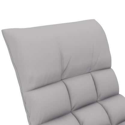 Rocking Chair Recliner with Footrest, Rocking Chair with Side Pocket, Adjustable Backrest Rocking Chair for Living Room, up to 120 kg, Microfiber Cloth, Gray