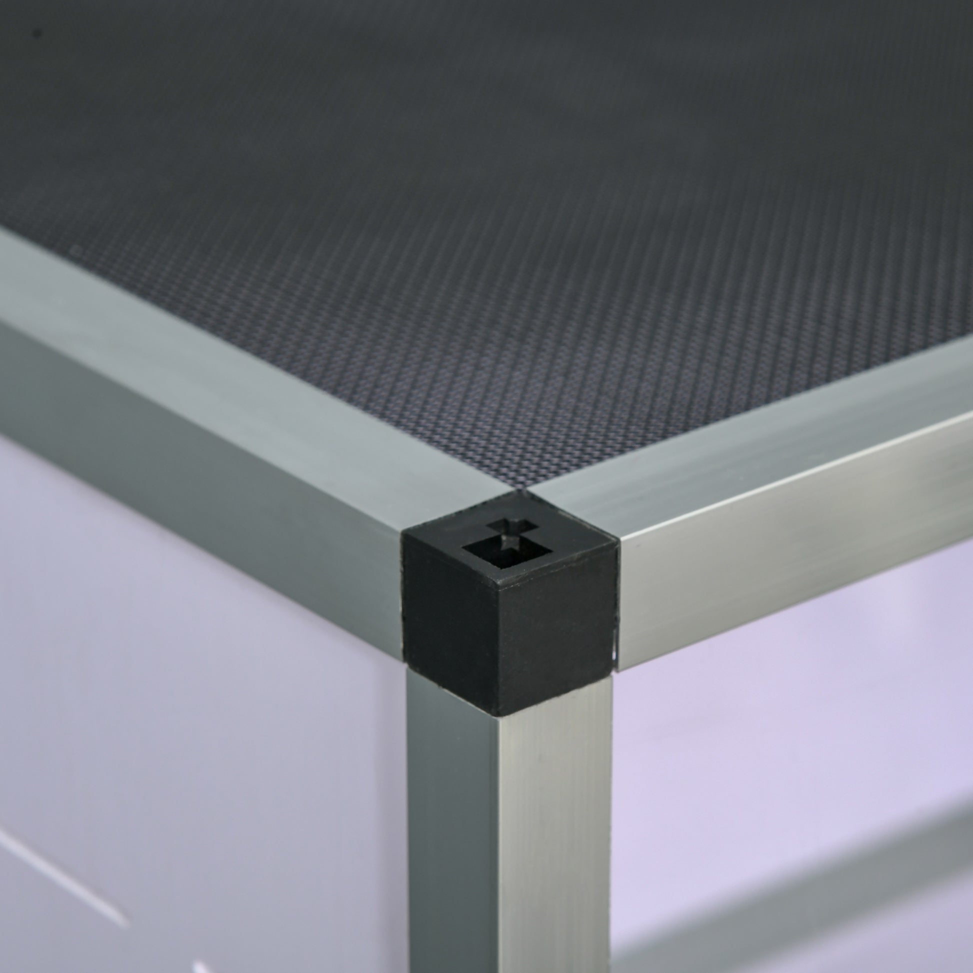 Aluminum Terrarium for Reptiles Amphibians Arachnids Reptile Breeding Box Mesh Terrarium White+Silver+Black 120 x 40 x 40 cm