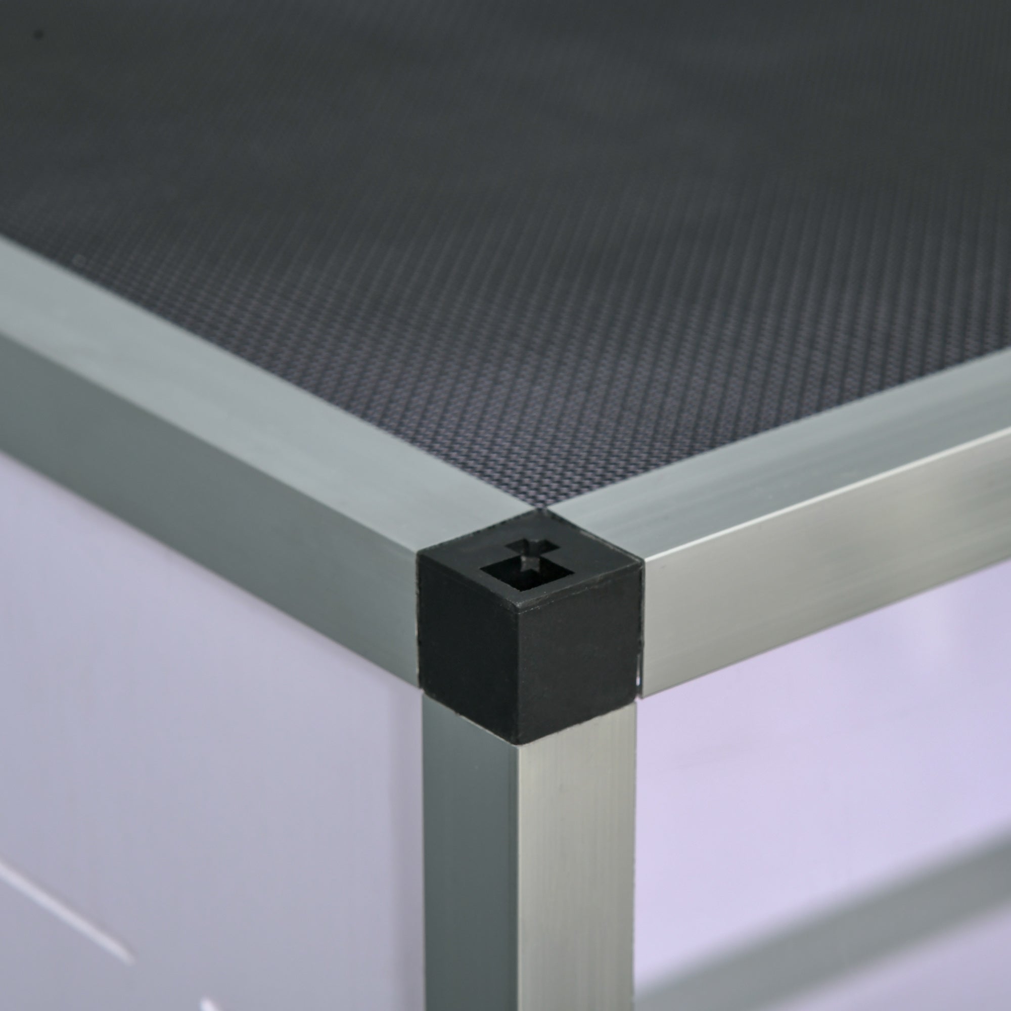 Aluminum Terrarium for Reptiles Amphibians Arachnids Reptile Breeding Box Mesh Terrarium White+Silver+Black 120 x 40 x 40 cm