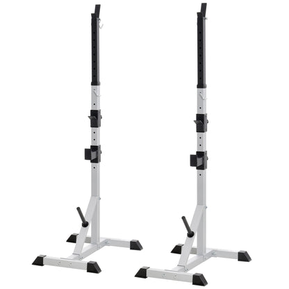 2-Pack Dumbbell Stand 3 Levels Height Adjustable Steel Dumbbell Rack Up to 200 kg Load Squat Rack Barbell Stand Weight Plate Stand for Strength Training
