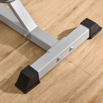 2-Pack Dumbbell Stand 3 Levels Height Adjustable Steel Dumbbell Rack Up to 200 kg Load Squat Rack Barbell Stand Weight Plate Stand for Strength Training