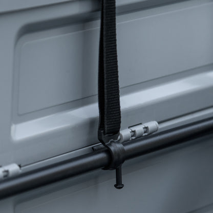 Bike Trailer with Detachable and Foldable 65L Storage Box, Safety Reflectors and Tires, Maximum Load 40KG, Gray