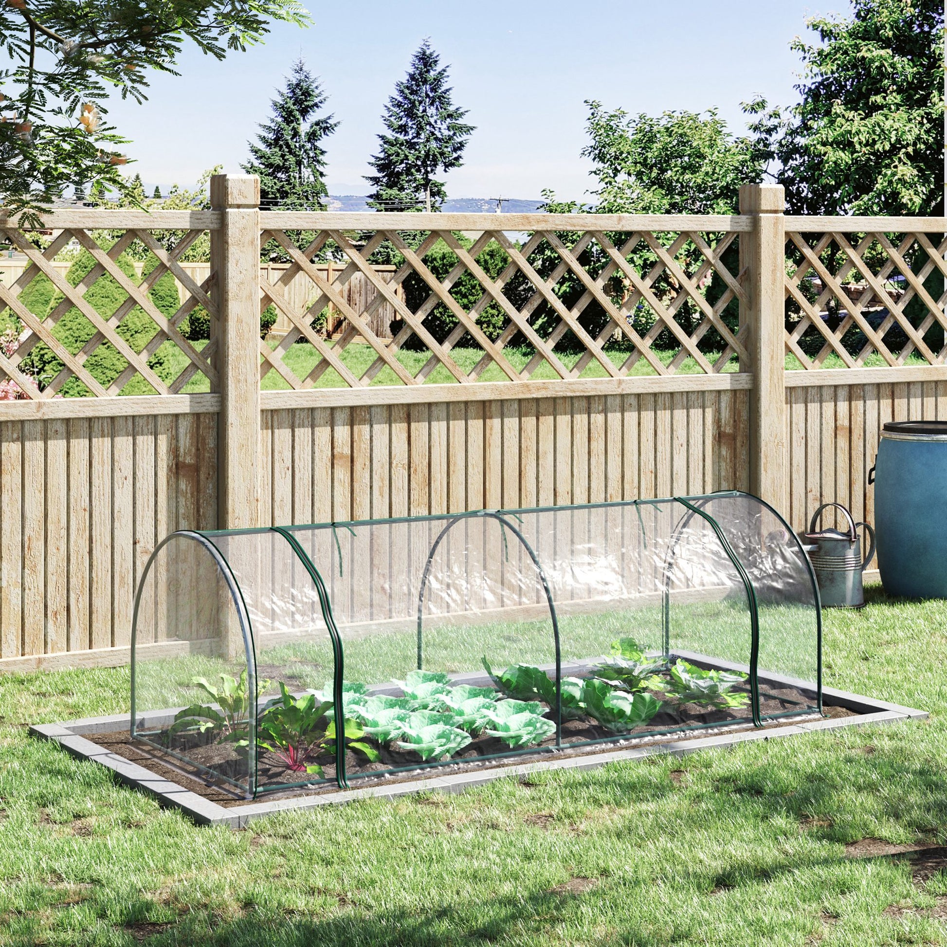 Greenhouse with Door, Foil Greenhouse made of Steel, Greenhouse for Balcony, Garden, Tomato House 250x100x80cm, Tomato Greenhouse for Tomatoes, Vegetables, Flowers, Plants, Transparent+Green