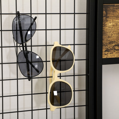 Wardrobe Stand with Bench, Clothes Rack with Hooks, Shoe Rack, Wardrobe with Carrying Bag, Coat Rack for Entryway, Hallway, Steel, Rustic Brown