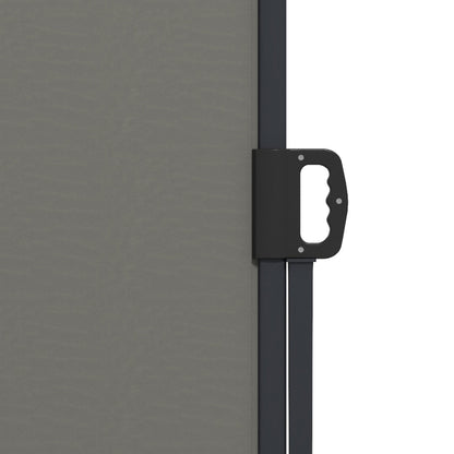 Side Retractable Wind Protection Privacy Screen Paravent Garden 4m x 1.60m Alu. Polyester UV-resistant Dark Grey