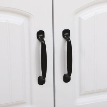 Living Room Display Cabinet Bookcase with Glass Doors Adjustable Shelf and Soft-Close Hinges for Study Home Office Bedroom 60x30x116 cm White