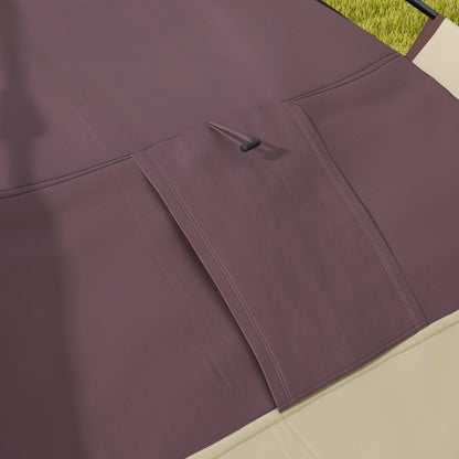 2-Person Camping Tent with 2 Windows and Internal Hook, Polyester and Fiberglass Camping Tent, 225x190x130 cm, Khaki color