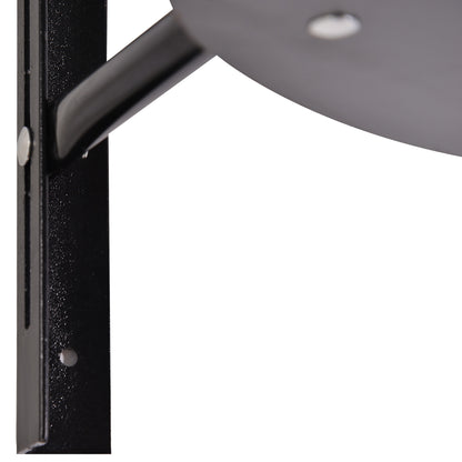 Punching Ball Speed Bag Boxing with Rotating Plate Support + Wooden Pump Adjustable Height Steel Synthetic Coating Red Black