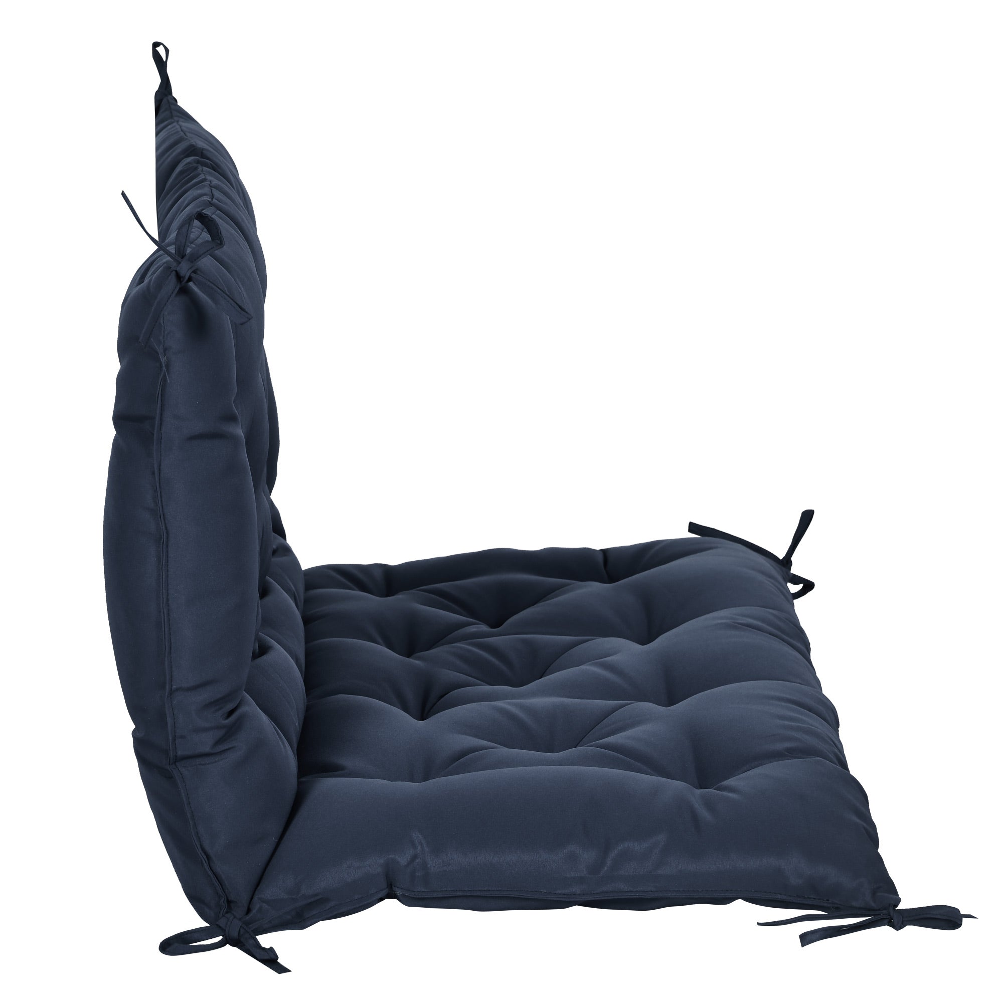 Bench Swing Sofa Garden Bench Seat Back Cushion Mattress 2-Seater High Comfort 100x98x8cm Dark Blue