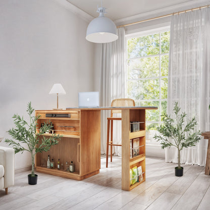 Artificial Olive Trees 120 cm Decorative Artificial Plants with Silk Leaves and 20 Olives Interior Decoration for Home Office Bedroom Living Room Pack of 2