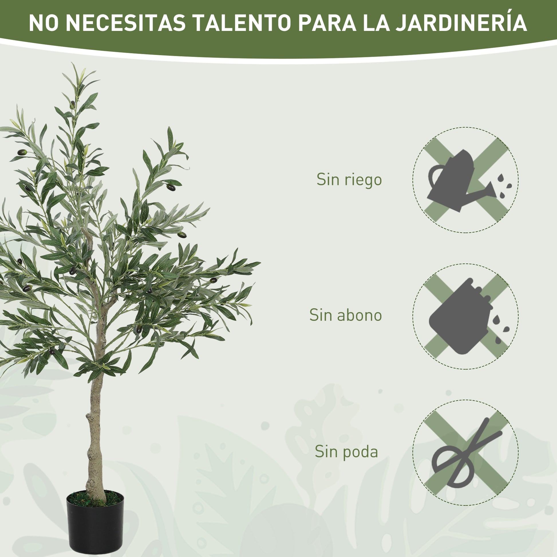 Artificial Olive Trees 120 cm Decorative Artificial Plants with Silk Leaves and 20 Olives Interior Decoration for Home Office Bedroom Living Room Pack of 2