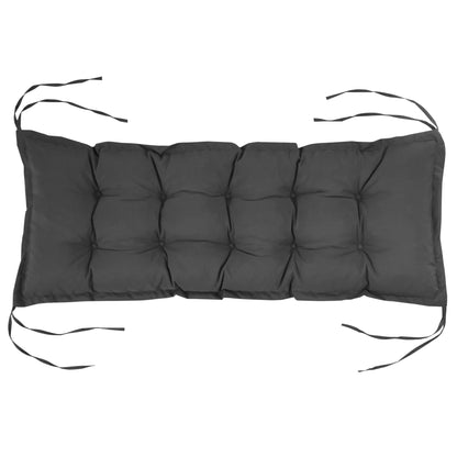 Seat Cushion 100x40 cm Chair Cushion with Ties, 10cm Thick Padding, Washable Seat Pad for Home, Garden, Sofa, Chairs, Dark Grey
