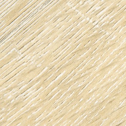 Industrial Design Dining Table Large Beveled Top 120L x 60W x 75H cm Black Metal Hairpin Legs Light Oak Grain MDF