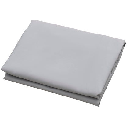 Large Triangular Shade Sail 6 x 6 x 6 m High-Density 160 g/m² Waterproof Polyester Light Gray