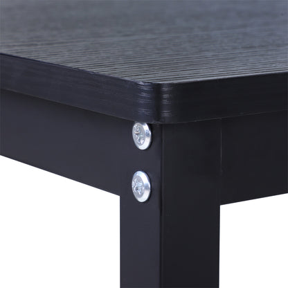 Computer Desk Writing Desk L-shaped Desk adjustable height Metal Black 168 x 120 x 75 cm