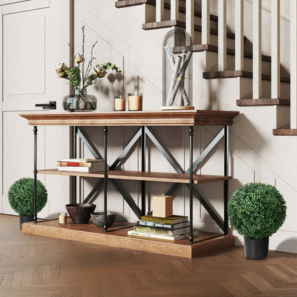 Set of 2 Artificial Boxwood Trees 52cm Fake Plant, Round Faux Boxwood in Pot, Artificial Plants realistic for Living Room Bedroom Office Decor