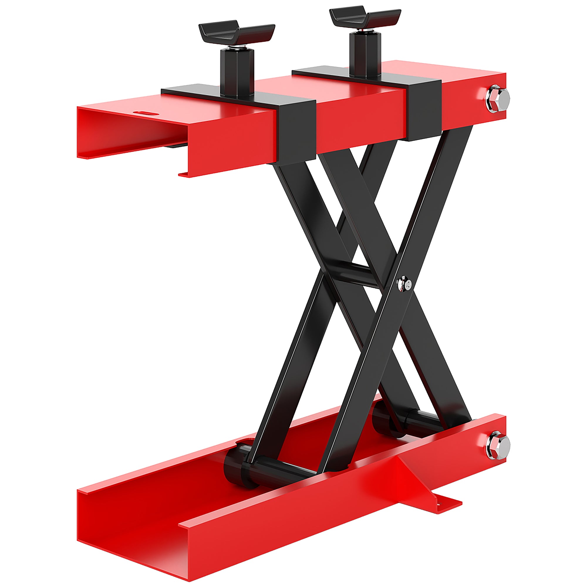 Motorcycle Jack 500 kg Load Capacity Motorcycle Lift 95-400 mm Height Adjustable Mount Stand Bike Repair Scissor Jack in Garage & Outdoor Areas