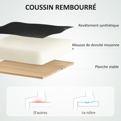 Office Chair, Computer Chair, with Tilt Function, High Backrest, 360° Swivel Wheels, Adjustable Height, Black