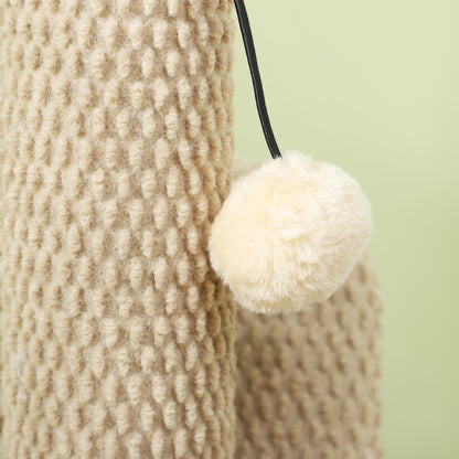 Scratching Post 54 cm High Scratching Post with Play Ball, Sisal Cat Scratching Post Cat Tree for Small Cats, Cat Scratching Furniture, Cream White